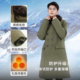 冇规矩羽绒服军大衣长款冬季加厚户外防寒服男女同款北影艺考校服