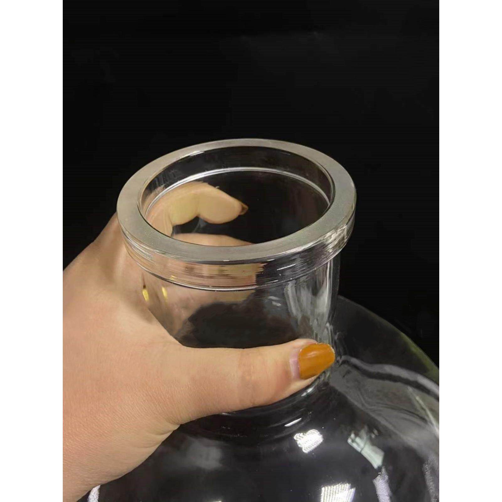 玻璃旋蒸瓶3L5L10L15L20L厚料法兰旋转蒸发器配套蒸发瓶接收烧瓶