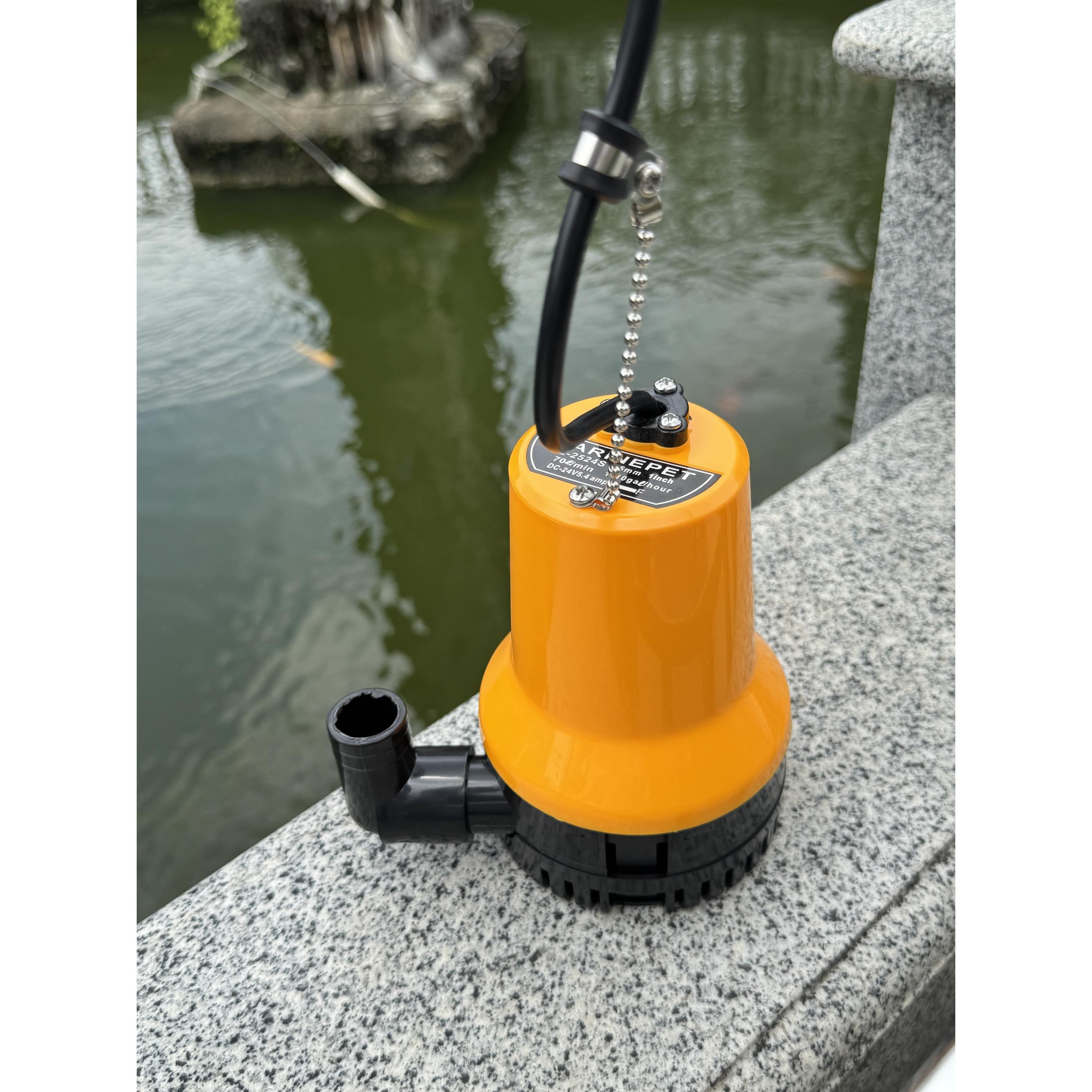 24V舱底泵小型排水泵水游艇电池船用泵直流潜水泵浇灌蔬菜水泵