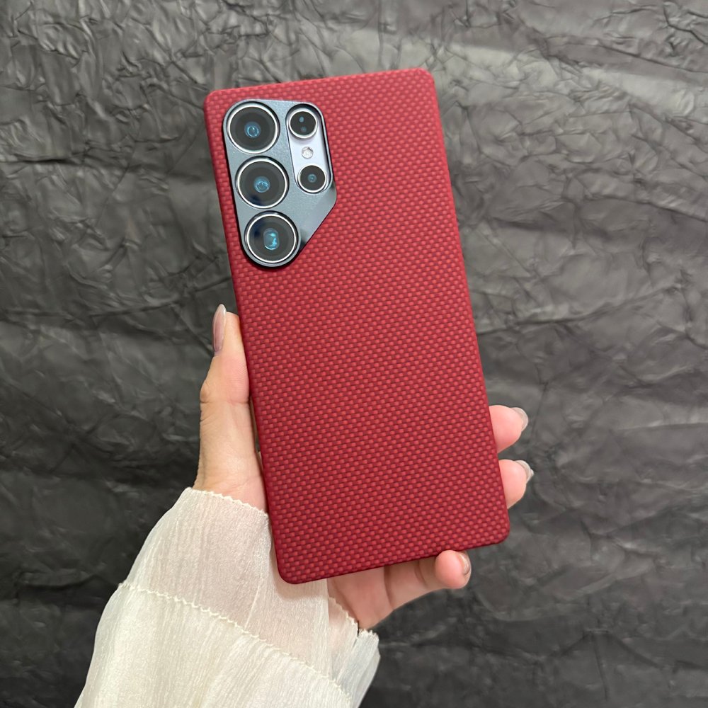 适用三星Galaxy S25Ultra超轻薄凯夫拉碳纤维Magsafe磁吸S25商务防摔简约情侣新款芳纶纤维硬壳手机壳