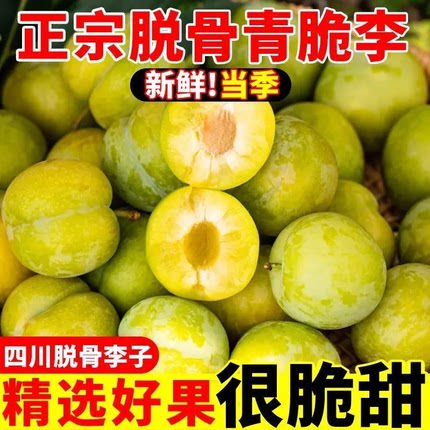 【现货】四川汶川脱骨李子5斤巫山李新鲜水果孕妇当季茵红李清脆