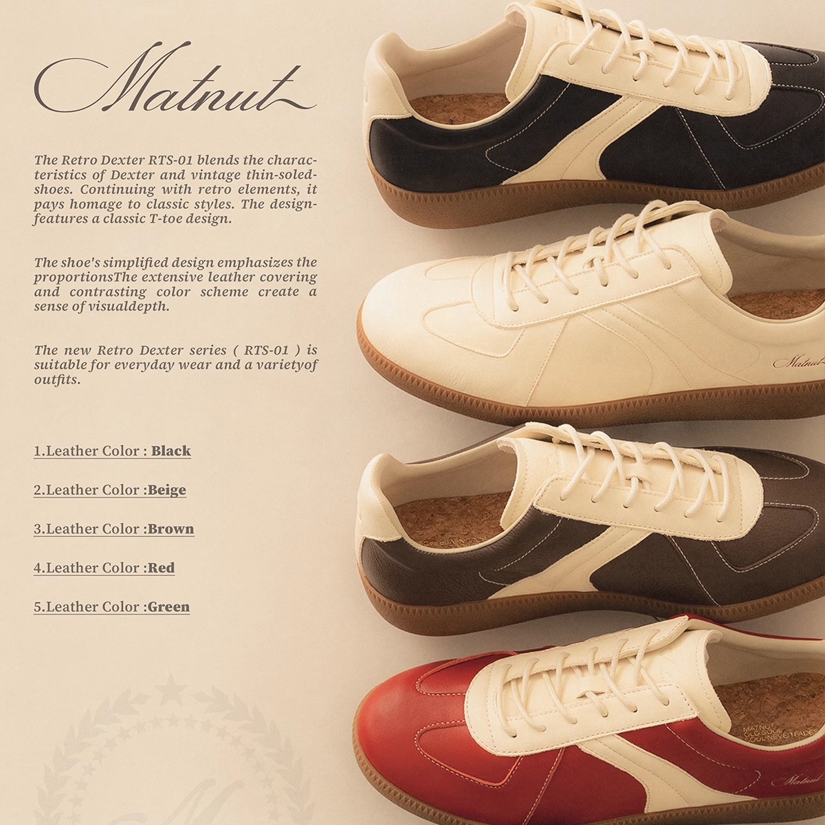 复古德训鞋牛皮休闲通勤