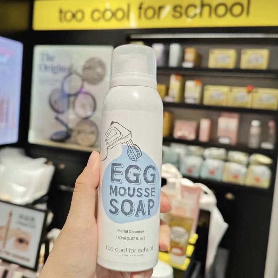 韩国涂酷toocoolforschool鸡蛋保湿慕斯洁面泡沫洗面奶深层清洁