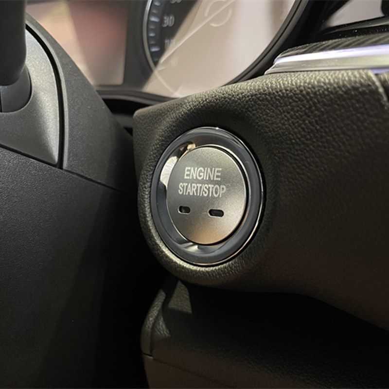 别克GL8昂科威一键启动按钮装饰贴点火开关按键保护盖内饰改装