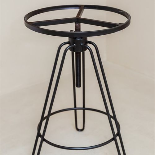 升降式工业风咖啡桌实木铁艺茶几边几小圆桌民宿小圆桌藤编阳台桌