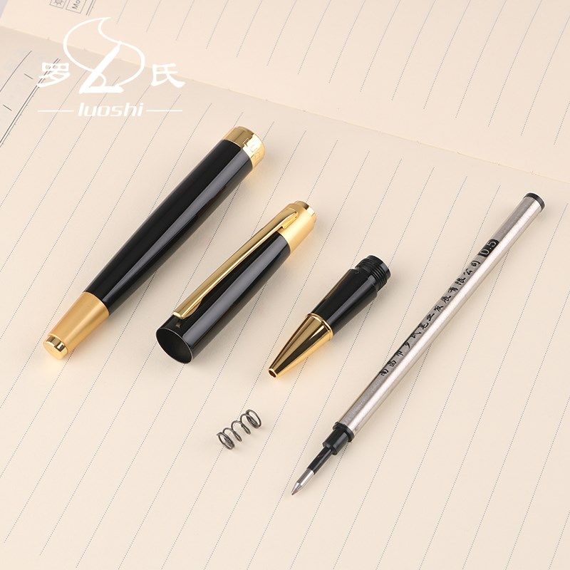 罗氏签字笔金属商务高档礼品笔定制刻字企业logo送礼宝珠笔签单笔