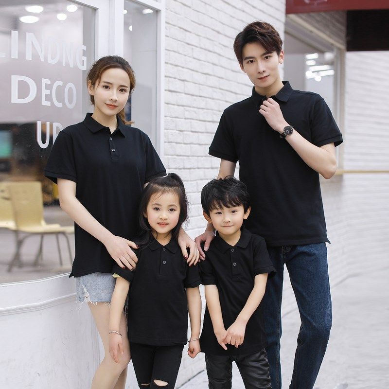 纯棉定制亲子活动翻领t恤短袖志愿者工作厂服团队文化polo衫印字