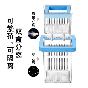 孔雀鱼繁殖盒鱼缸内隔离盒漂浮小鱼苗小型鱼幼鱼母鱼凤尾鱼孵化器