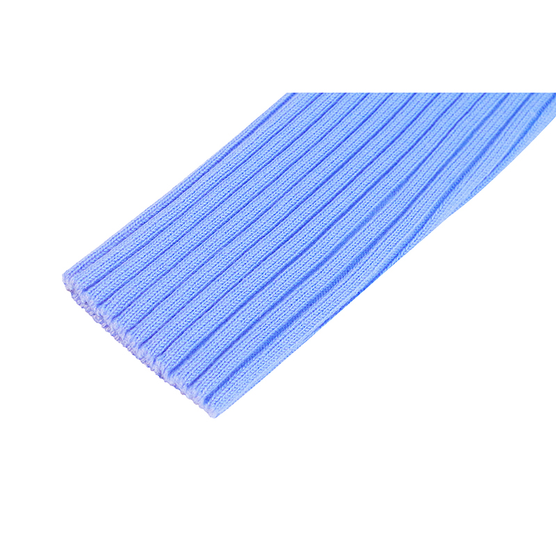 秋新品短款高腰蓝色修身针织开衫搭配裙披肩防晒纽扣上衣小外套女