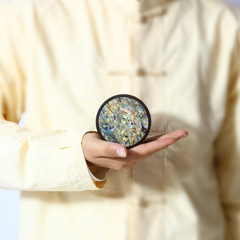 赋比兴 国家非遗 镶嵌螺钿印泥盒 精品实木大号书画用品中式高档