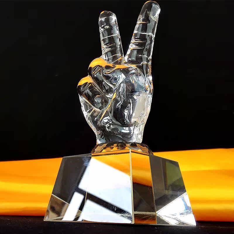 创意摆件生日礼物送男女朋友员工闺蜜水晶纪念品企业定制刻字奖品