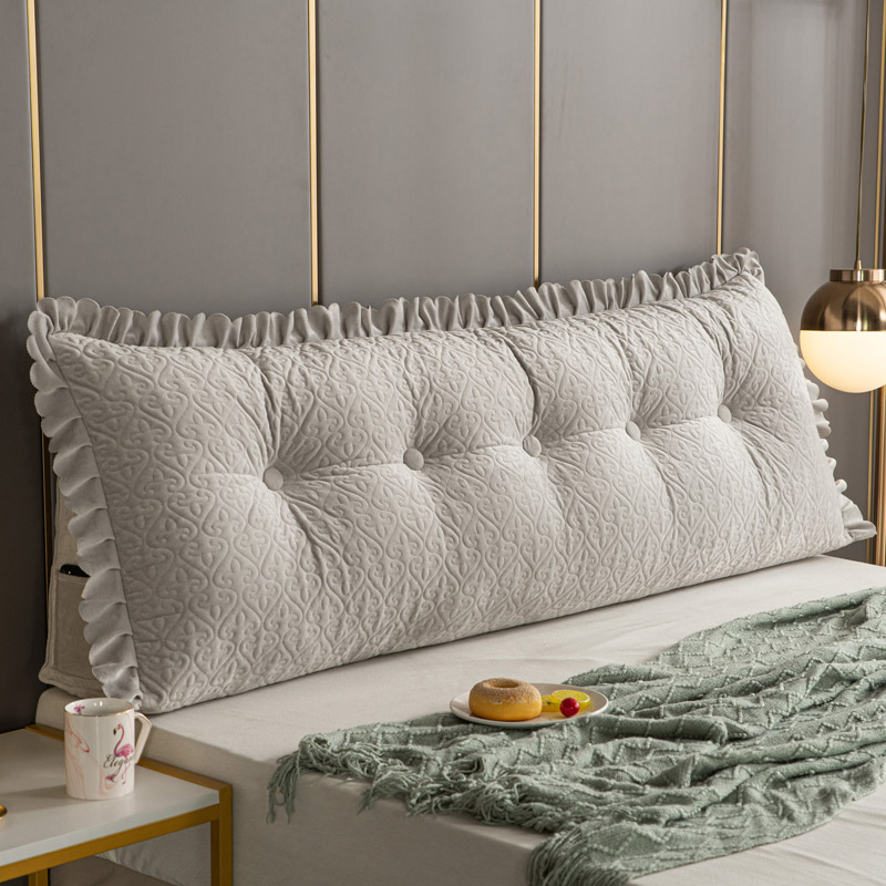 三角床头靠枕靠垫靠背宝宝绒靠腰垫卧室床上软包可拆洗榻榻米靠垫