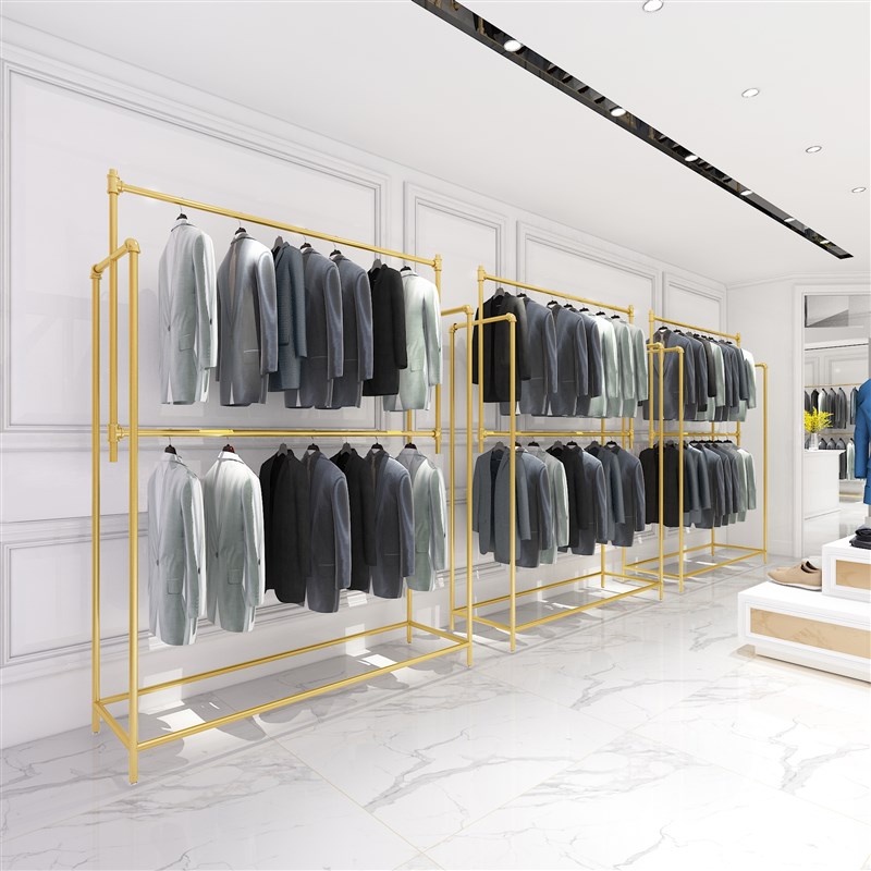 婚纱架影楼展示架礼服架子旗袍双层礼服展示架男装挂衣架新款