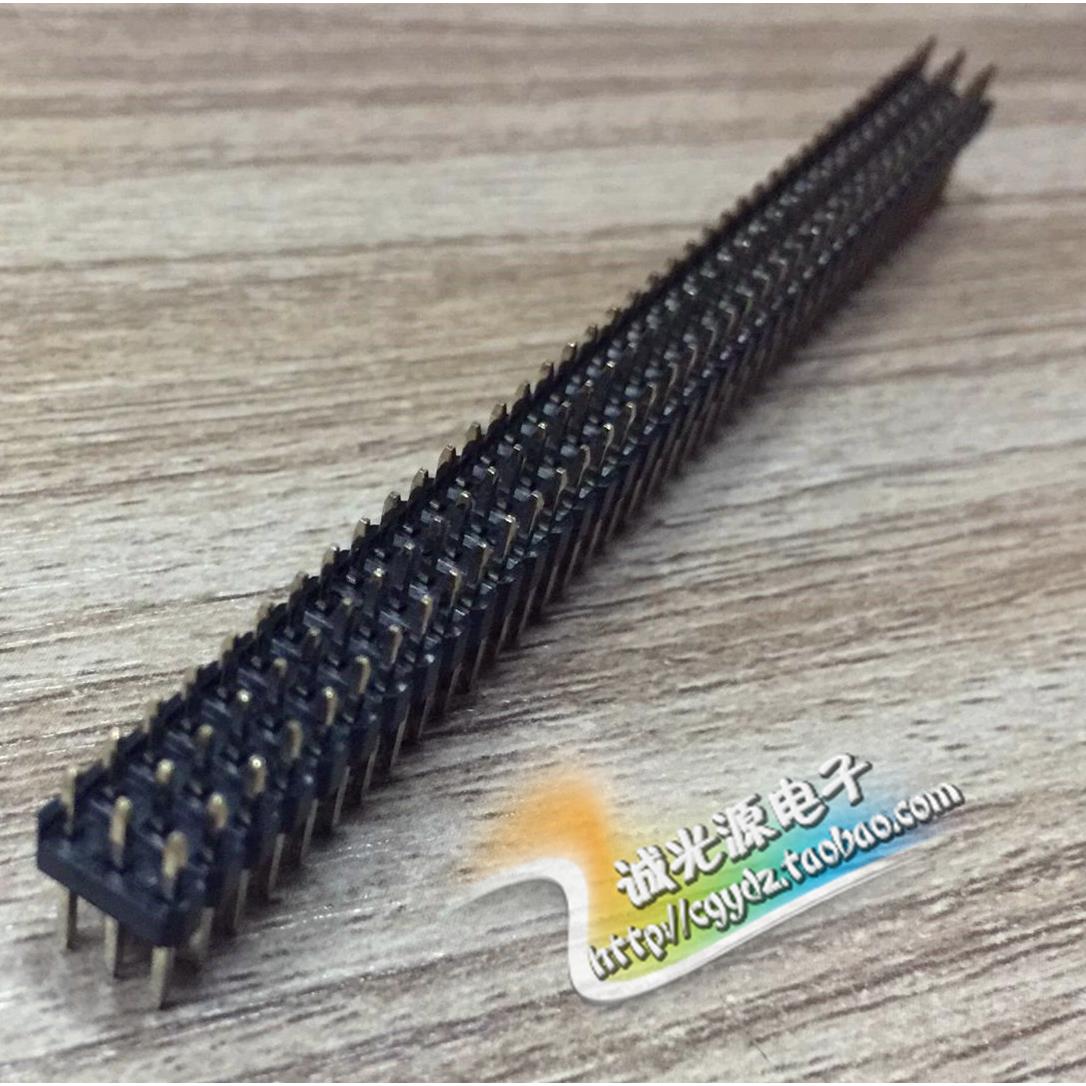 三排排针 3*40P 间距2.54 高度4.5 针长11.6MM 3X40针  全新