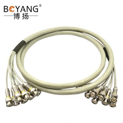 博扬 2M跳线BNC-BNC 2M兆E1接头成品跳线syv75-2-1同轴电缆DDF转