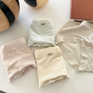 香草浪漫提花蕾丝内裤 面料大弹力中腰无无痕边包臀透气 女定制