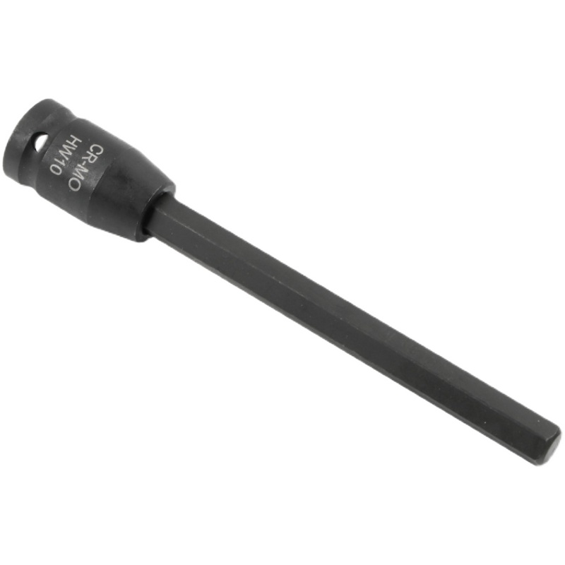 内六角套筒头加长磷化旋具套筒150长电动扳手1/2寸风炮内六角批头