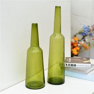 每周一三五10点上新/北欧简约彩色玻璃花器摆件餐桌家居装饰J5-5