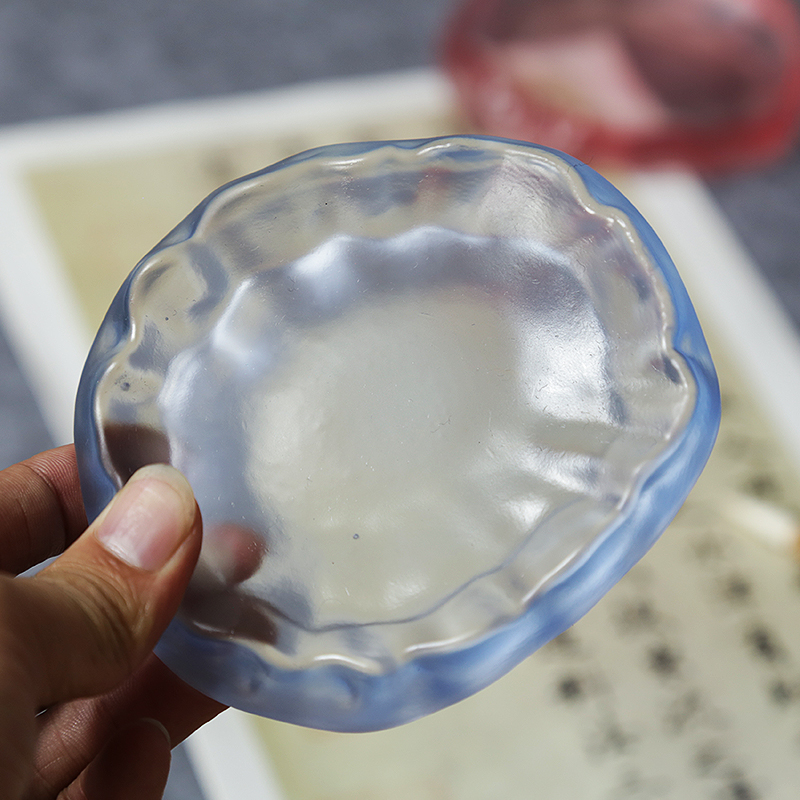 赋比兴 琉璃笔舔多功能墨池墨盘盛墨汁专用小水碟初学者学生练毛