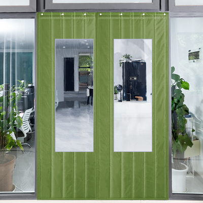 办公室棉门帘大门门口冬季保暖加厚挡风商用挂钩式开窗保温隔断帘