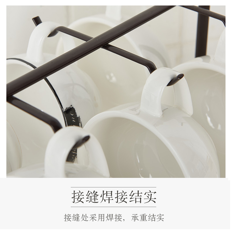 咖啡杯架子挂架家用茶杯架子茶具收纳架马克杯架客厅玻璃杯架倒挂