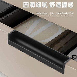 22板专用L型内嵌长拉手嵌入式隐形暗扣衣柜门橱柜抽屉暗藏l型把手