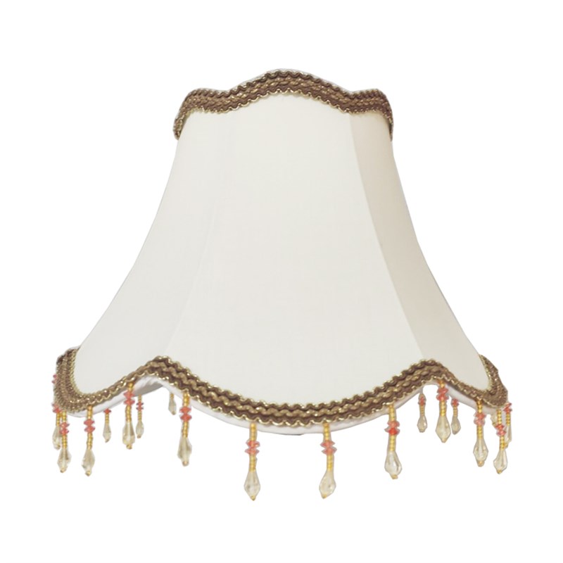 灯具配件欧式台灯灯罩卧室床头壁灯灯罩复古布艺E27螺口落地灯罩