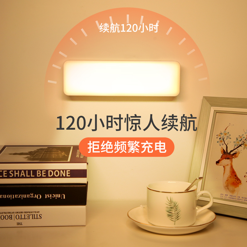 小夜灯女生宿舍床上用少女小灯学生拍拍灯具卧室护眼睡眠婴儿喂奶