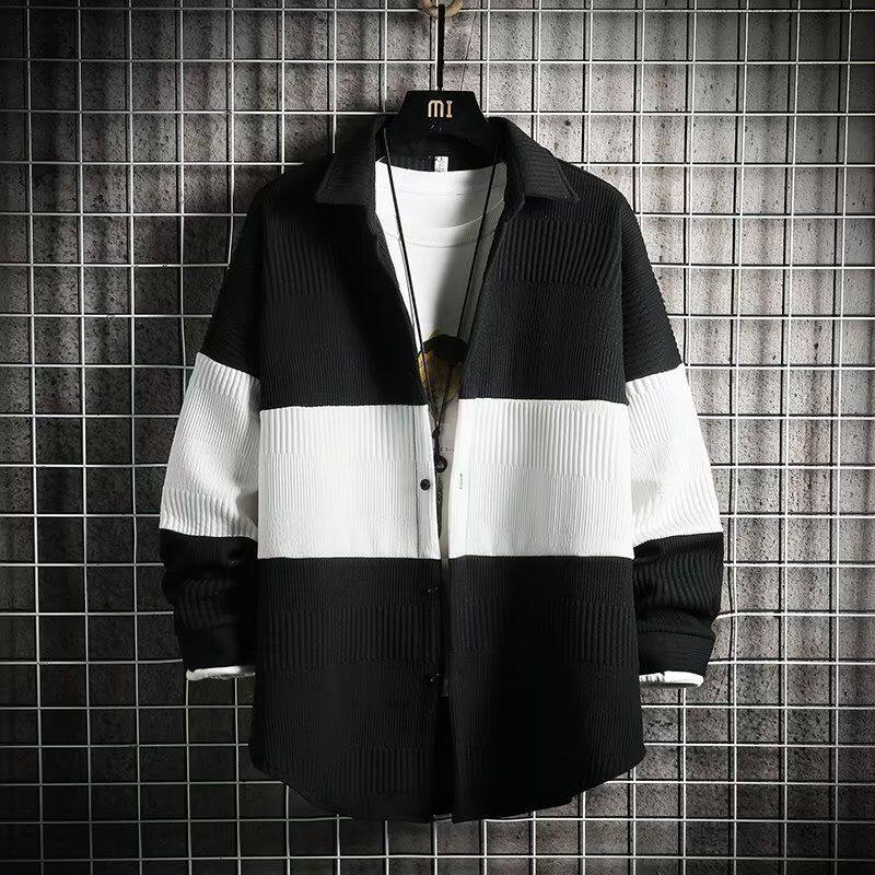 黑暗系男装开衫针织夹克男设计感小众上衣炸街外套高级情侣装春秋