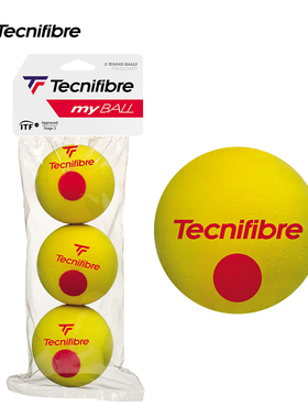 Tecnifibre泰尼飞  stage123红色橙色绿色海绵球儿童训练网球袋装