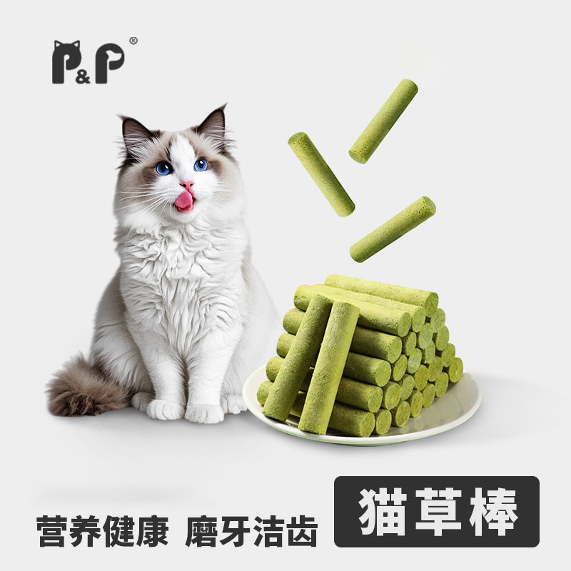 胖哒与猪猫咪猫草棒磨牙棒