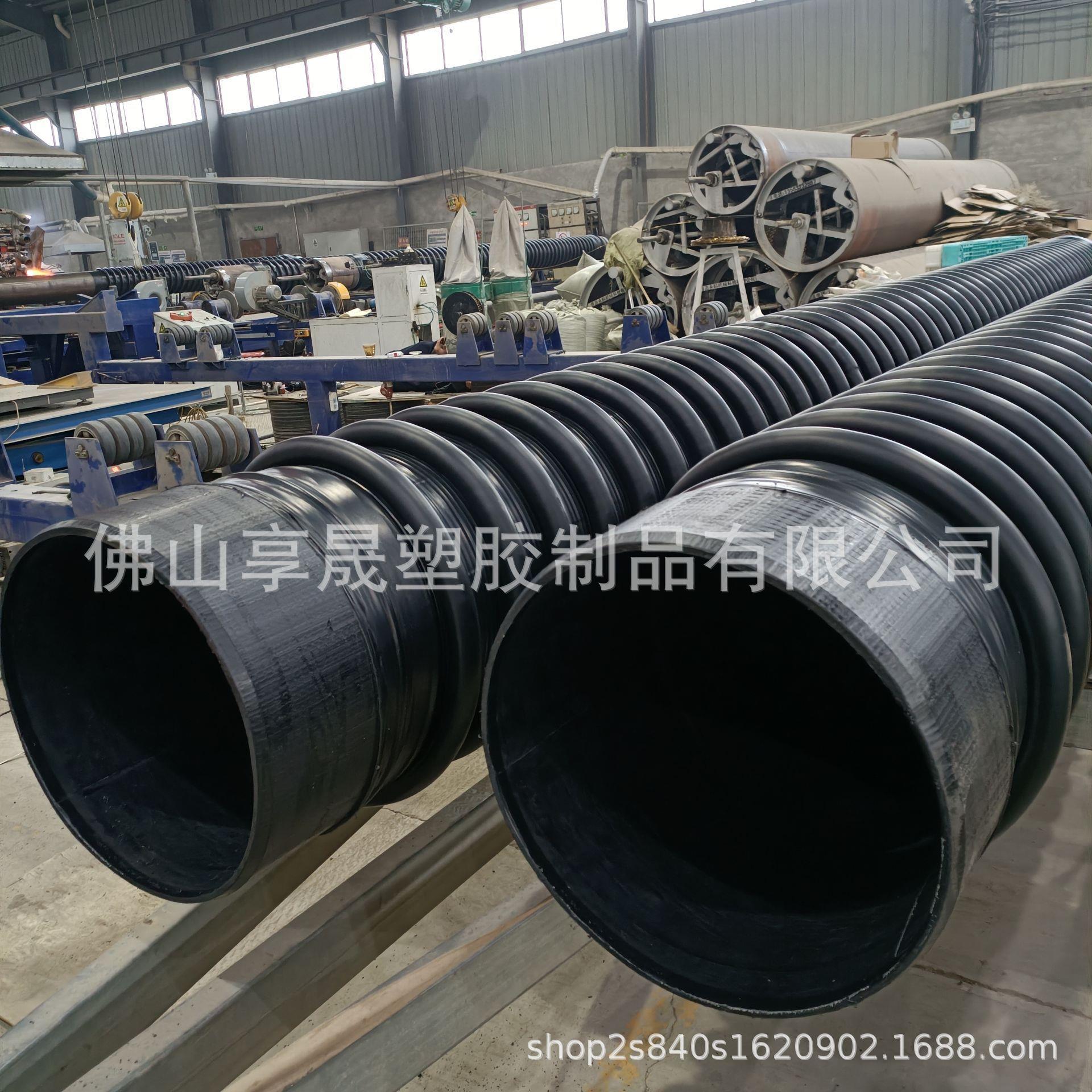 中空壁缠绕管b管hdpe克拉管厂家 300国标全新料开挖排污水管
