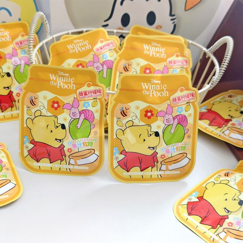迪.士尼维尼熊蜂蜜柠檬味果汁软糖散装结婚喜糖果儿童休闲零食