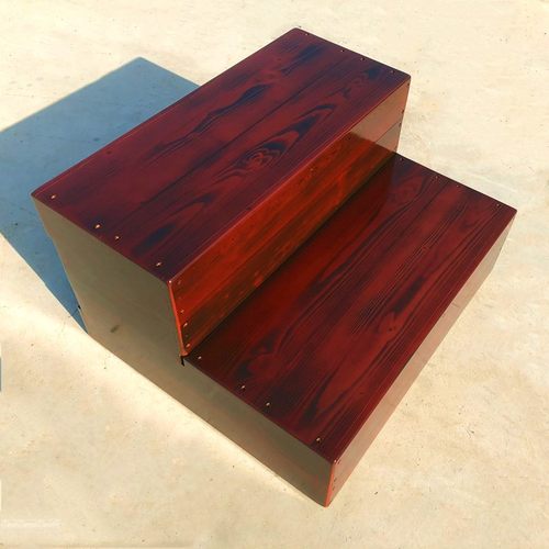 实木台阶双层三层阶梯凳木楼梯脚踏凳子爬高梯浴缸防滑踏家用梯子