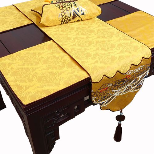 艺必旭中式玉佩田园桌旗桌布茶几布床旗柜旗桌垫长餐桌布布艺定制