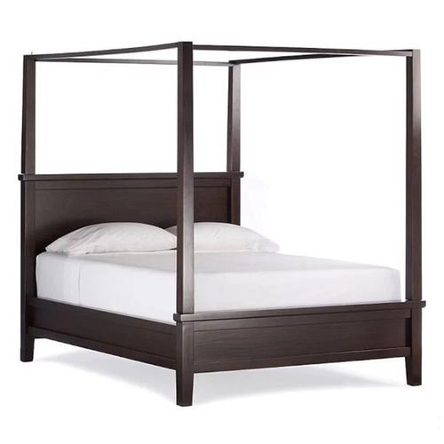 美式床全实木双人床新中式四柱床1.8米/1.5米架子床婚床 气压高箱