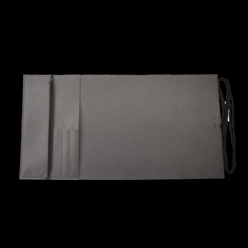 便携式毛毡收纳包多功能文房四宝初学者毛毡笔帘墨汁墨池收纳书法