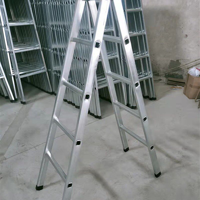 家用梯子1.5米镀锌铁管一体冲压梯安全加厚折叠室外工程防滑结实