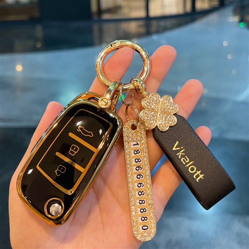 适用于2021款吉利远景X3钥匙套19远景X6远景折叠车专用包壳扣男女