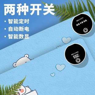 加热鼠标垫超大电发热冬天暖桌垫办公室书桌面垫学生电脑写字暖手