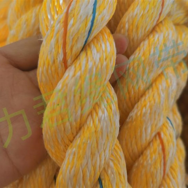 船用缆绳3CM尼龙绳 黄色三股缆绳 八股绳80mm 浮水绳150mm秋千绳