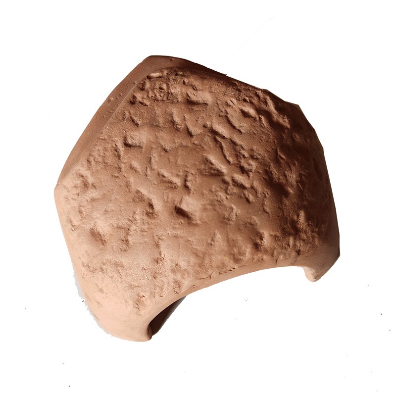 黄缘龟爬宠安缘专用造景躲避屋 萌宠天然型保湿蓄水陶土直角洞穴