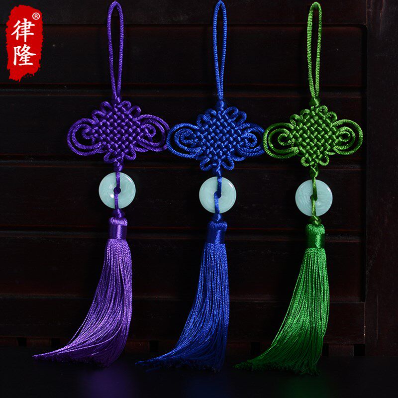 律隆精品大号玉片中国结挂件吉祥结春节玄关节日活动场景装饰布置