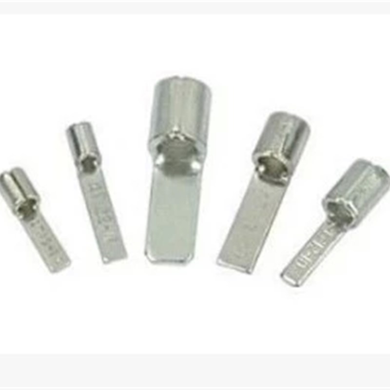 紫铜 DBN2-14 片形裸端头 冷压片形接线端子插片 线鼻子1000只