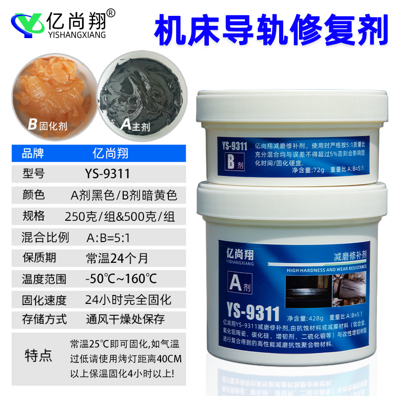 液压油缸活塞杆修复剂车床机床导轨修补剂挖掘机减磨自润滑修复胶