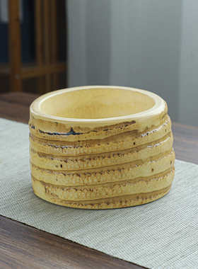 竹根圆茶洗水果盘创意茶杯盆果盘果盆家用客厅茶几干果网红沙拉碗