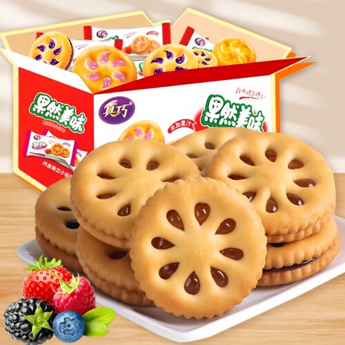 唇萃夹心饼干随机口味
