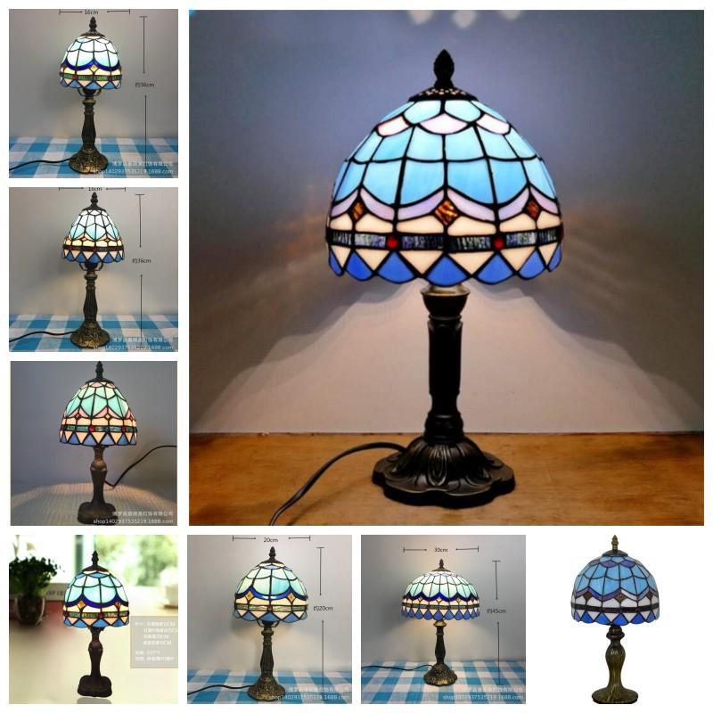 宝华蒂凡尼灯厂家简约创意led地中海灯饰酒店儿童房床头卧室台灯