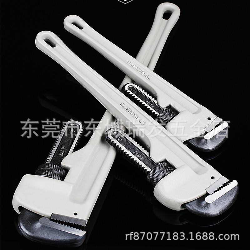 波斯 铝合金柄管子钳水管钳圆管水电安装工具管子扳手油田用钳