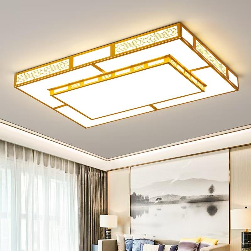 新中式大厅灯2025年新款超亮轻奢客厅主灯简约现代大尺寸吸顶灯具